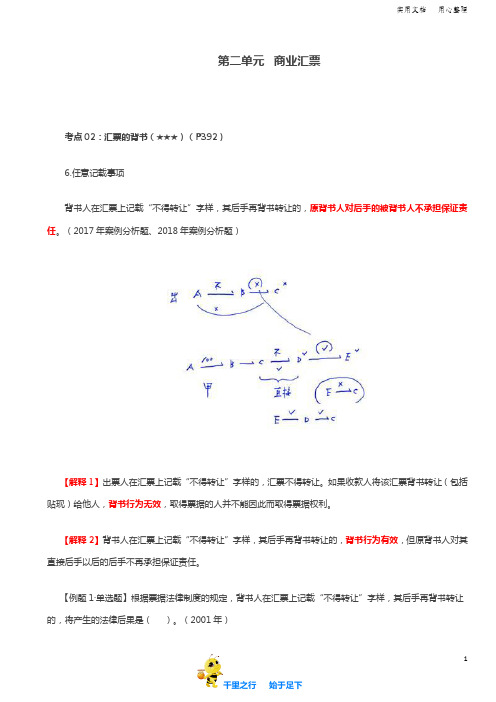 【注会CPA经济法精品讲义73讲】第58讲_汇票的背书(2)、汇票的承兑