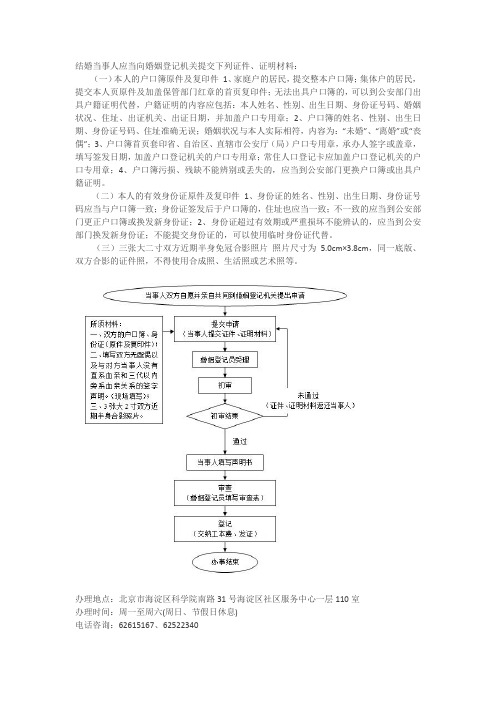 北京市结婚登记所需文件 doc