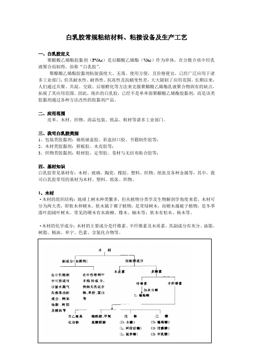 白乳胶常规粘结材料、粘接设备及生产工艺3