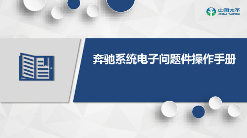 太平奔驰系统电子问题件操作手册23页