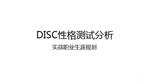 精选总结-DISC性格测试分析