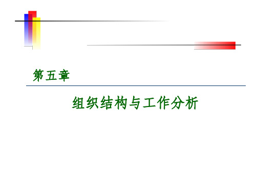 组织结构与工作分析