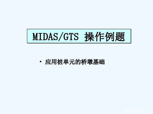 midas桩土接触实例