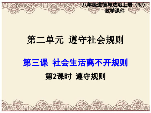 初中政治  社会生活离不开规则(2份打包) 人教版1  优秀公开课件