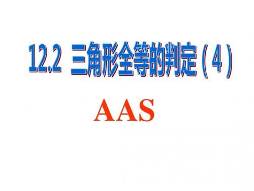 12.2 三角形全等的判定(AAS) 2