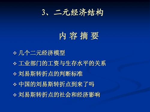 二、二元经济结构