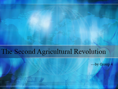 The Second Agricultural Revolution