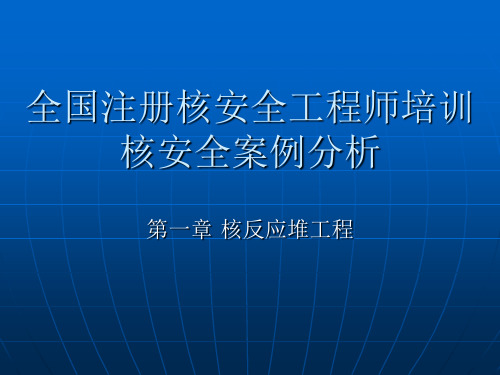 第一章 核反应堆工程案例