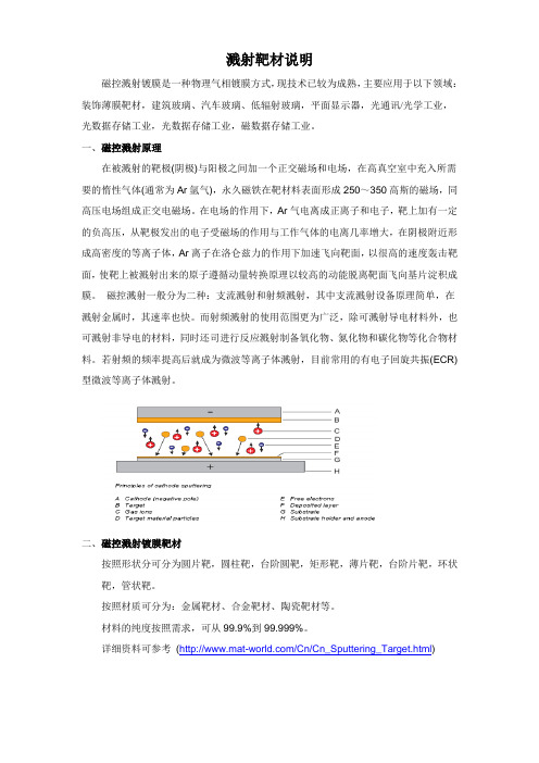 溅射靶材说明