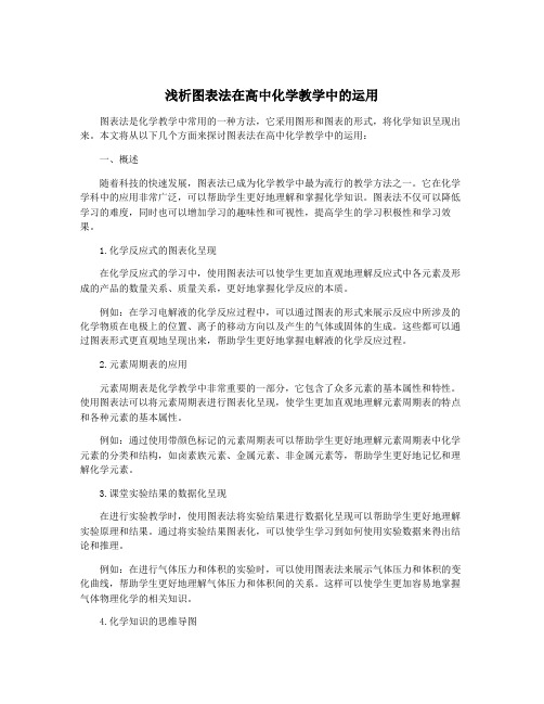 浅析图表法在高中化学教学中的运用