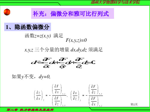 第二章热力学函数及其应用共67页文档