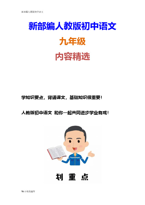 初中语文(人教版)九年级上册第五单元检测卷
