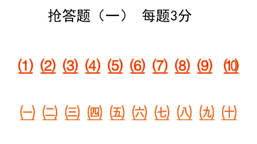 高三语文知识竞赛一场分道题精品PPT课件