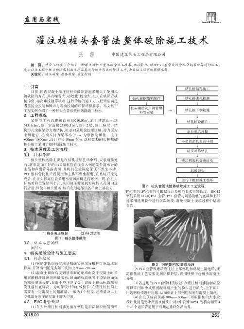 灌注桩桩头套管法整体破除施工技术