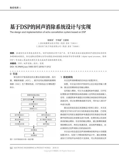 基于DSP的回声消除系统设计与实现