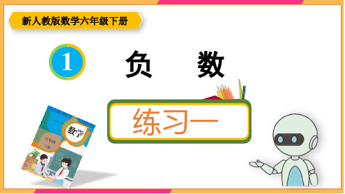 新人教版六年级数学下册课本练习一详细答案课件PPT