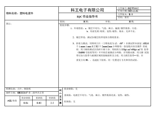 IQC作业指导书.doc