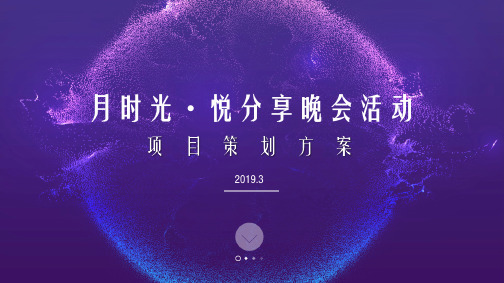 2019月时光悦分享房地产开盘前晚宴暖场活动策划方案