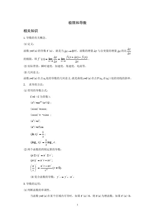 第64讲 极限和导数