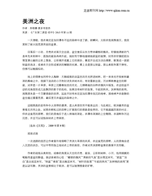 美洲之夜