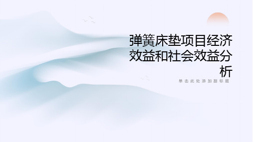 弹簧床垫项目经济效益和社会效益分析