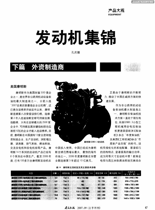发动机集锦