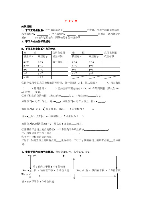 山东省临沂市兰山区义堂中学七年级数学下册 7.17.2复