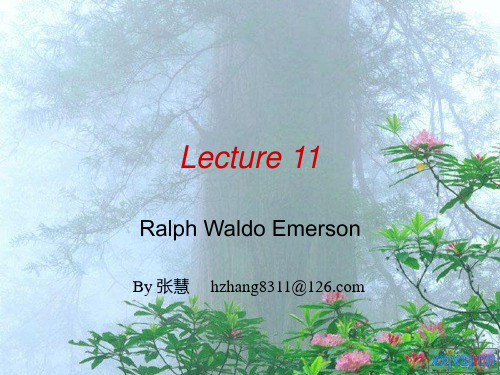 11 全套美国文学精心整理的各个时期作家作品简介Ralph Waldo Emerson
