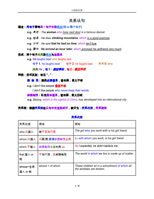 英语语法-关系从句