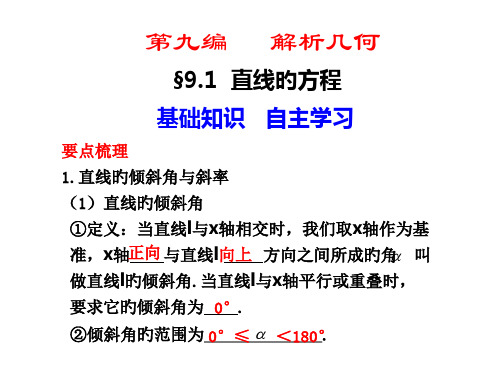 高中数学必修二--直线的方程PPT课件一等奖新名师优质课获奖比赛公开课