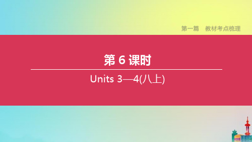 连云港专版2020中考英语复习方案第一篇教材考点梳理第06课时Units3八上课件