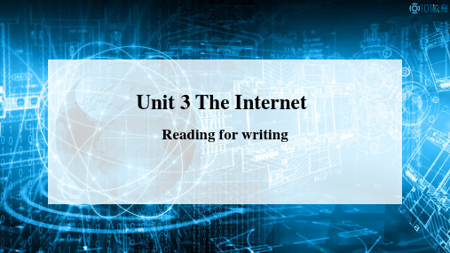 Unit 3 Reading for Writing 课件- 高中英语人教版(2019)必修第二册