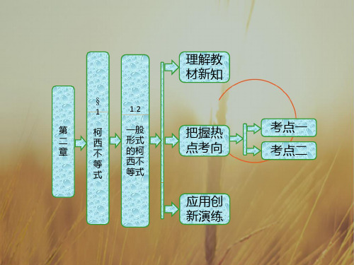 最新-2021学年高中数学北师大版选修45课件：第二章 §1 12 一般形式的柯西不等式 精品