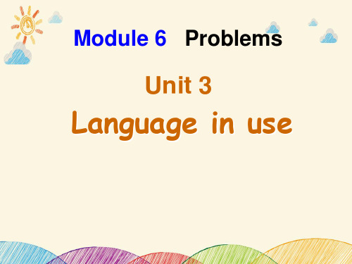 外研版英语九年级上册 Module6 Unit3课件