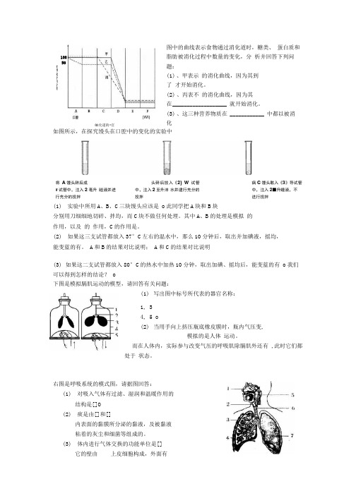 七年级生物下册识图综合复习.docx