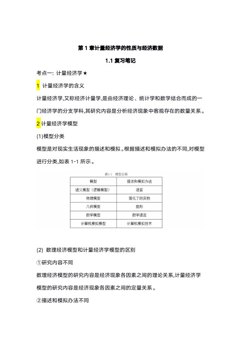 伍德里奇计量经济学导论第6版笔记和课后习题答案