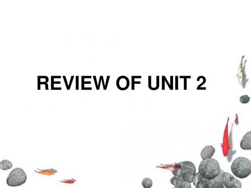 新目标八年级下册复习Unit 2 Review