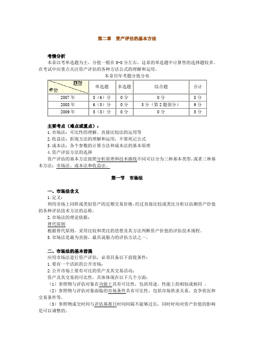 第二章资产评估的基本方法