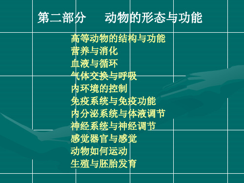 河南大学生命科学学院生物学6—组织、消化、呼吸、循环系统