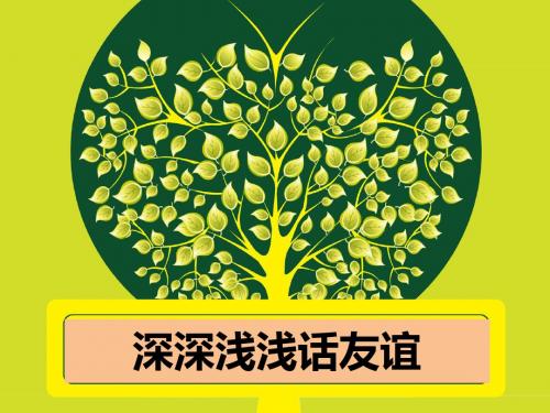 4.2  深深浅浅话友谊 课件 (共22张PPT)