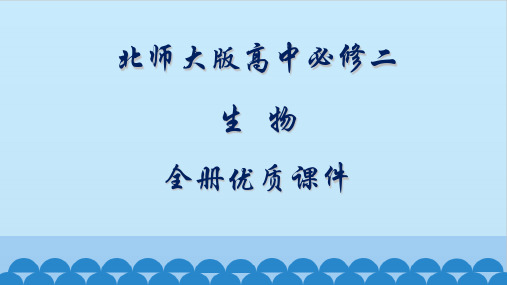 北师大版高中生物必修二：遗传与进化