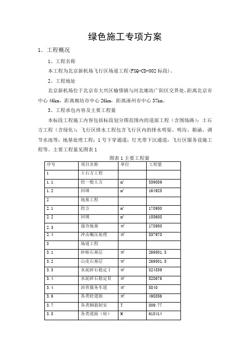 绿色施工专项方案