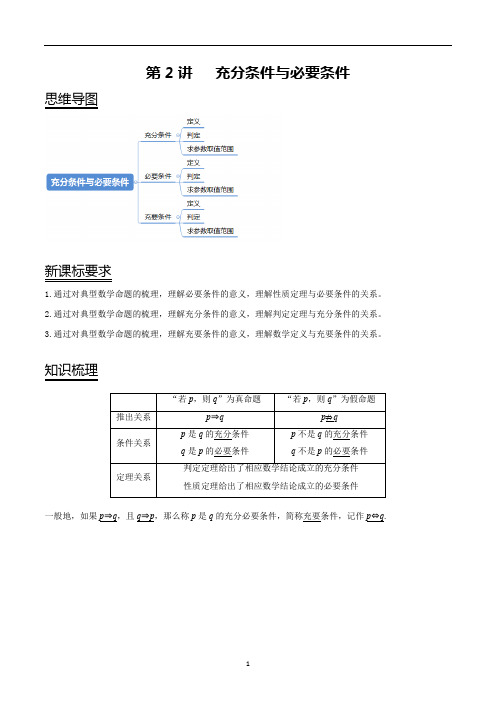 第2讲：充分条件与必要条件