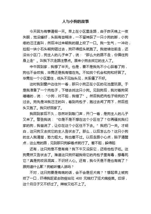 人与小狗的故事