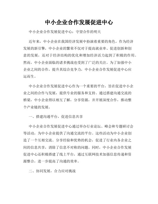 中小企业合作发展促进中心