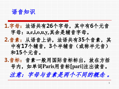法语语音音素PPT课件