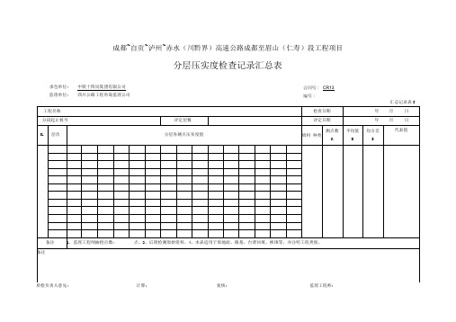 分层压实度检查记录汇总表(2)