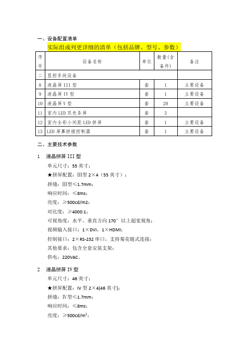 拼接屏和LED屏设备