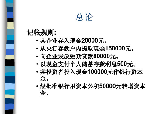 银行会计习题(2009级会计)