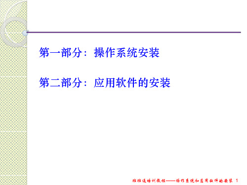 操作系统和软件的安装.ppt